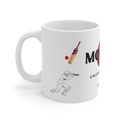 Personalised Cricket Legend Mug — Custom Name & Date Gift