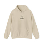Sand beige hooded sweatshirt with drawstring hood and “No Bad Days” graphic