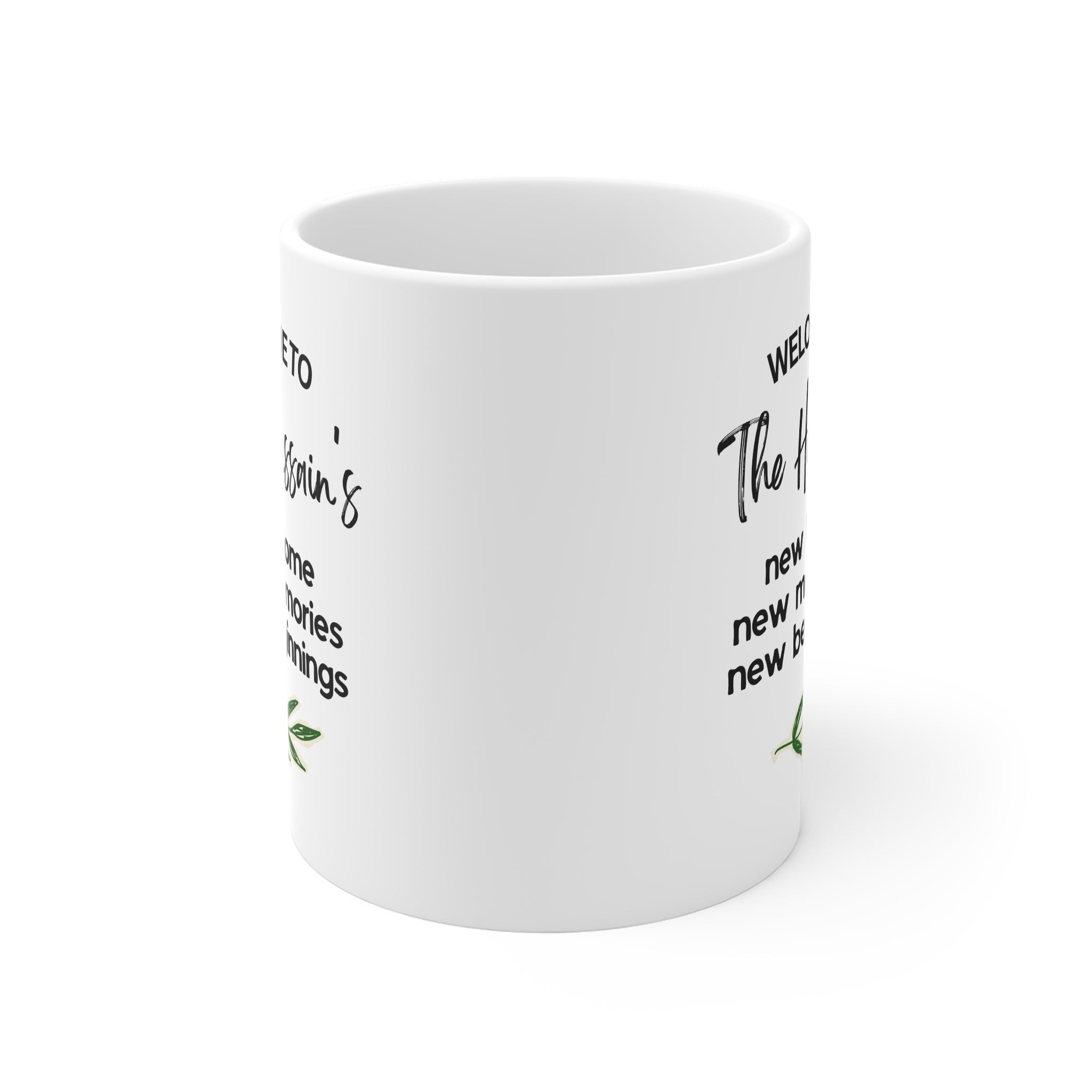 Welcome to the Hussains' New Home Mug — Personalised New Home Gift