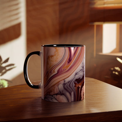 Personalised Marble ink Mugs, 11oz