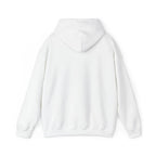 White kids plain hoodie with drawstring hood and kangaroo pocket