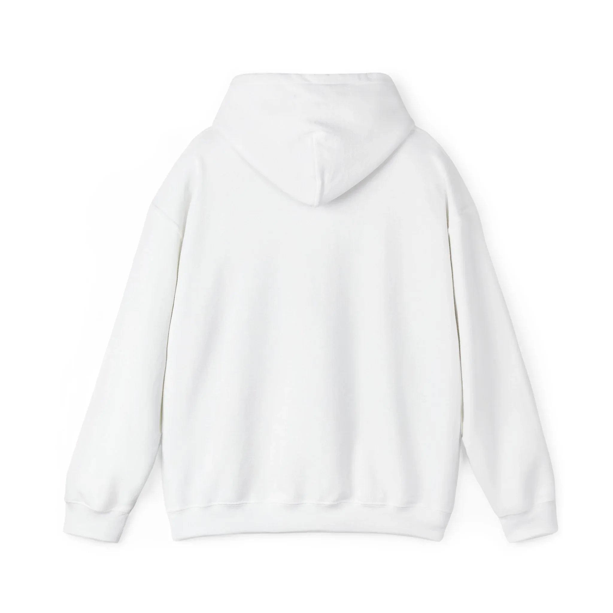 White kids plain hoodie with drawstring hood and kangaroo pocket