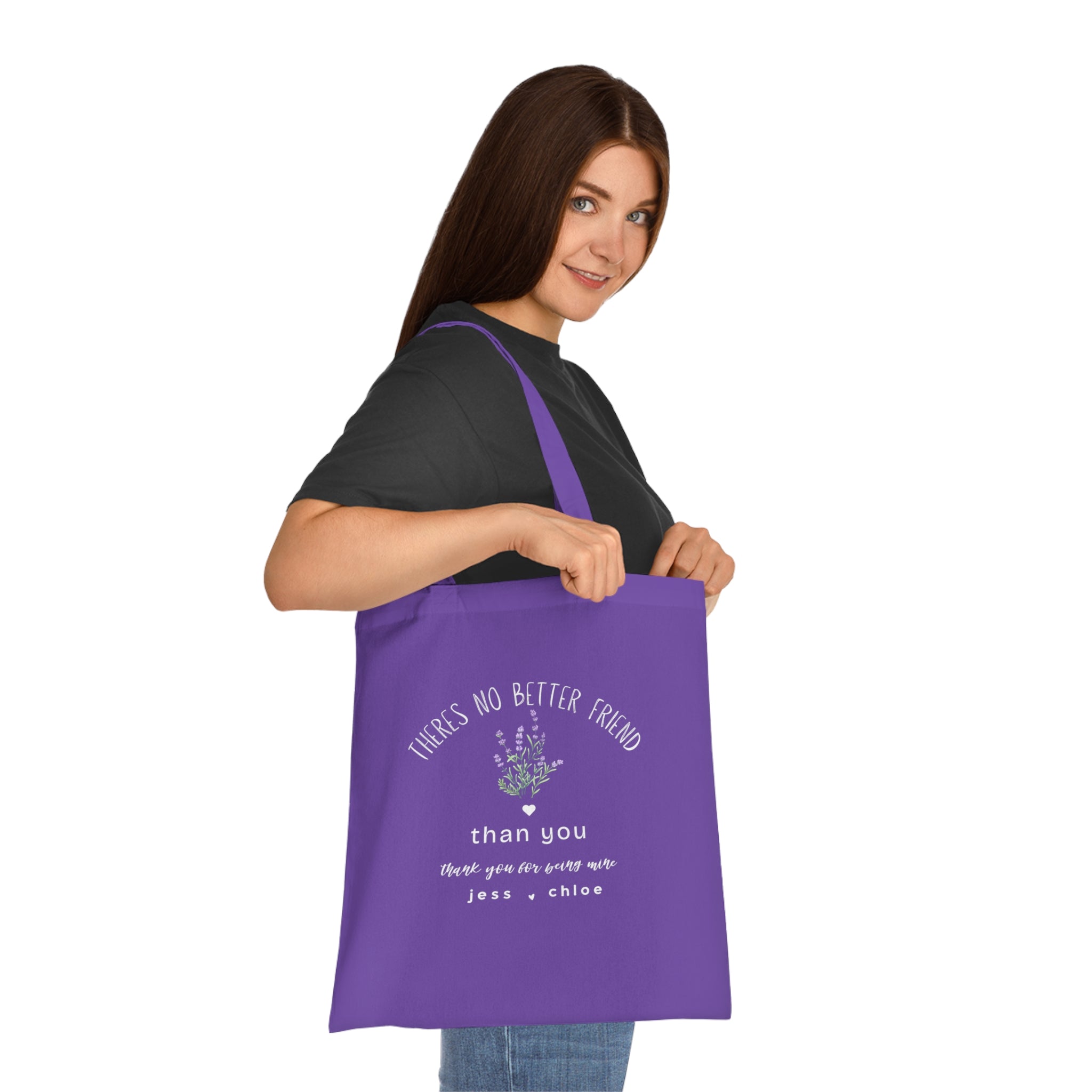 Personalised 'There's No Better Friend' Lavender Tote Bag | Custom Gift for Her