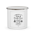 Enamel Camping Mug — Powered by Tea & Pretty Views