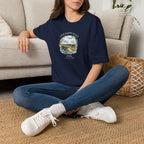 Our Happy Place Scenic T‑Shirt — Personalized Town Landscape Tee