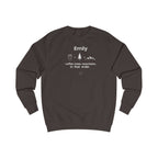 Personalised 'Coffee, Trees, Mountains' Sweatshirt | Custom Name Outdoor Crewneck