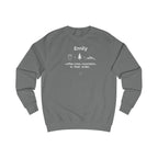 Personalised 'Coffee, Trees, Mountains' Sweatshirt | Custom Name Outdoor Crewneck
