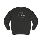 Personalised 'Coffee, Trees, Mountains' Sweatshirt | Custom Name Outdoor Crewneck