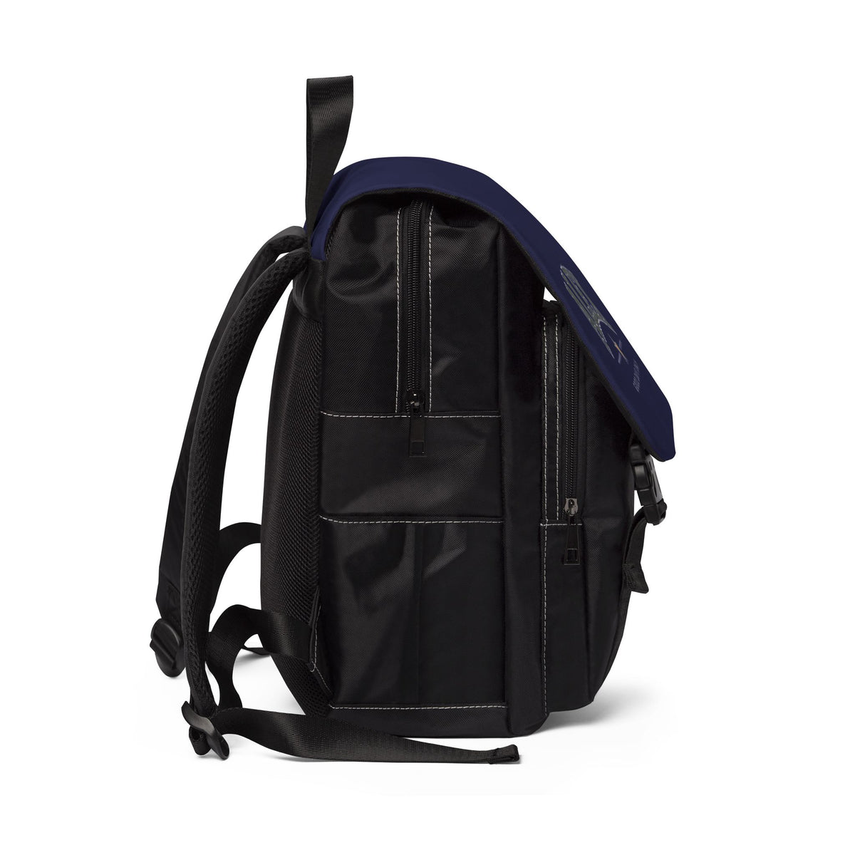 Personalised 'Good Days Only' Backpack — Navy Canvas Shoulder Bag