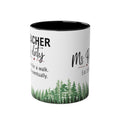Personalised Teacher Off Duty Mug | Two-Tone 11oz | Teacher's Name & Year