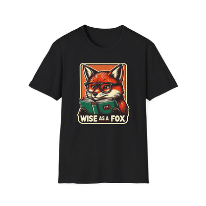 Fox Graphic Tee - Wise as a Fox Unisex Softstyle T-Shirt