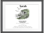 Personalised Coastal Name Art Framed Canvas Print with Quote - AlleyCrafters