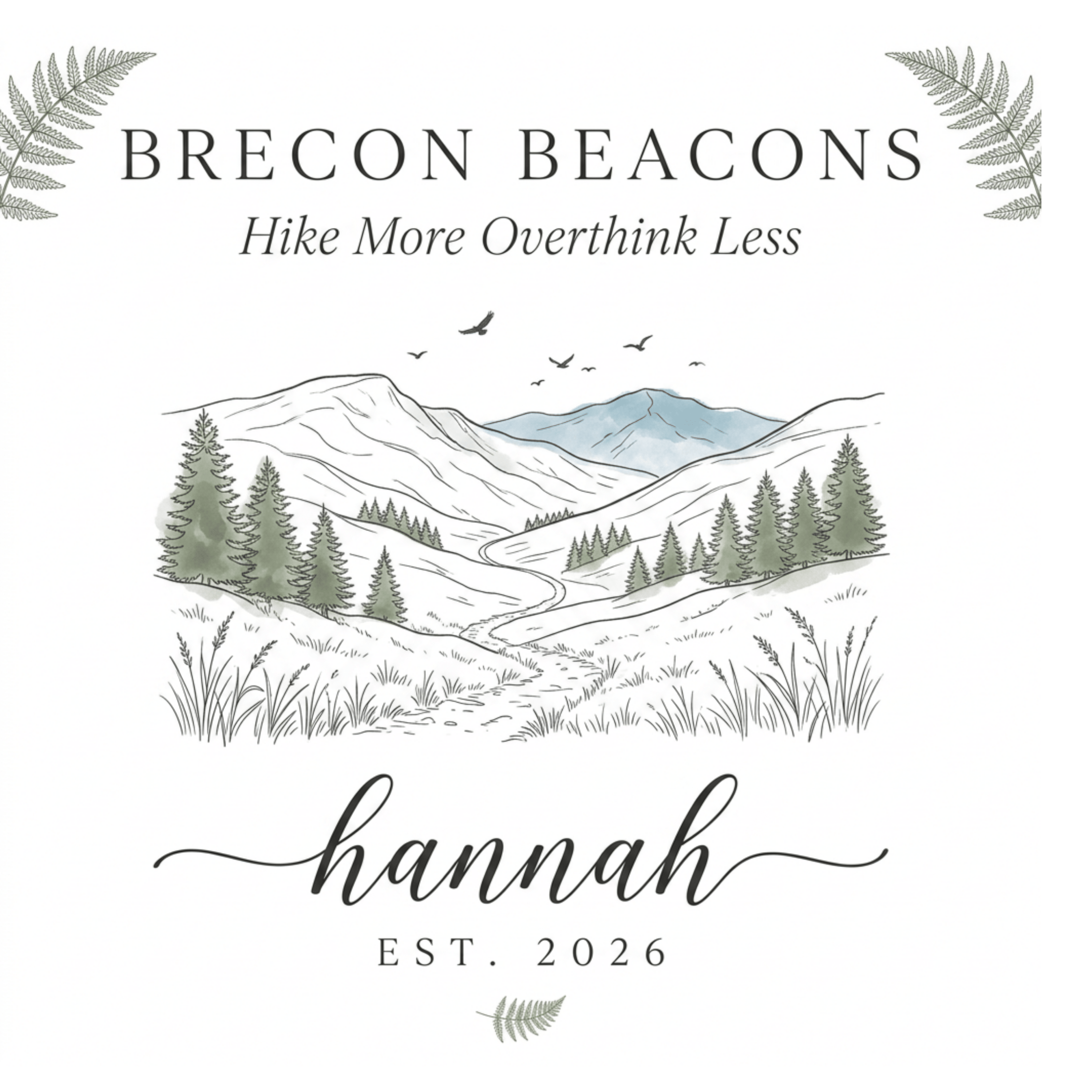 Personalised Mountain Scenic Mug — Custom Location, Text & Year - AlleyCrafters