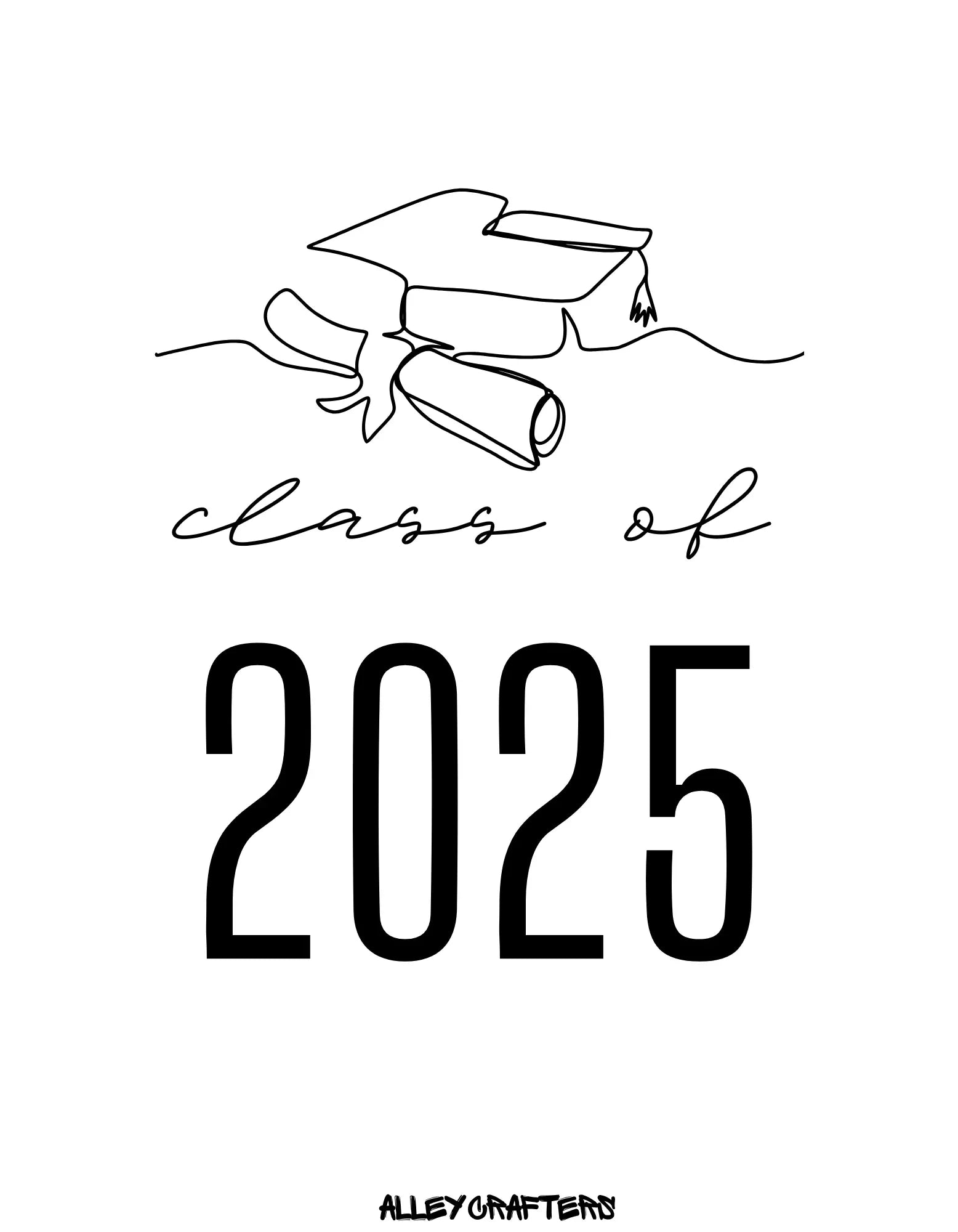 Graduation Hoodie - Class of (year) - Alley Crafters
