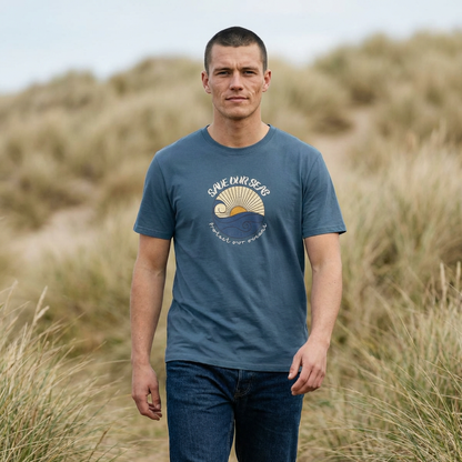 Save Our Seas T-Shirt | Retro Wave Ocean Conservation Tee UK