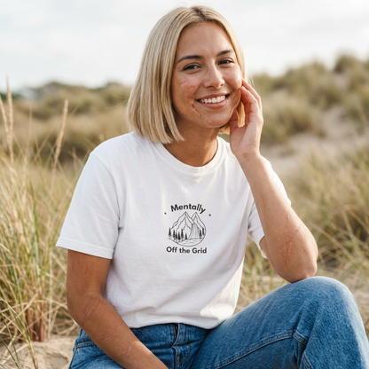 Personalised "Mentally..." T-Shirt — Custom Text Mountain Graphic Tee