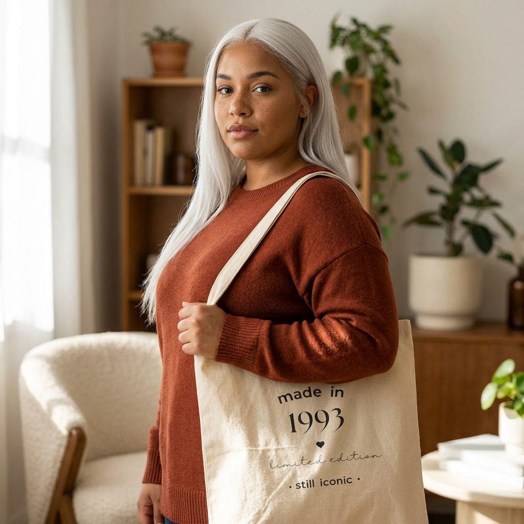 Personalised Birth Year Canvas Tote Bag — Limited Edition, Still Iconic | Birthday Gift UK