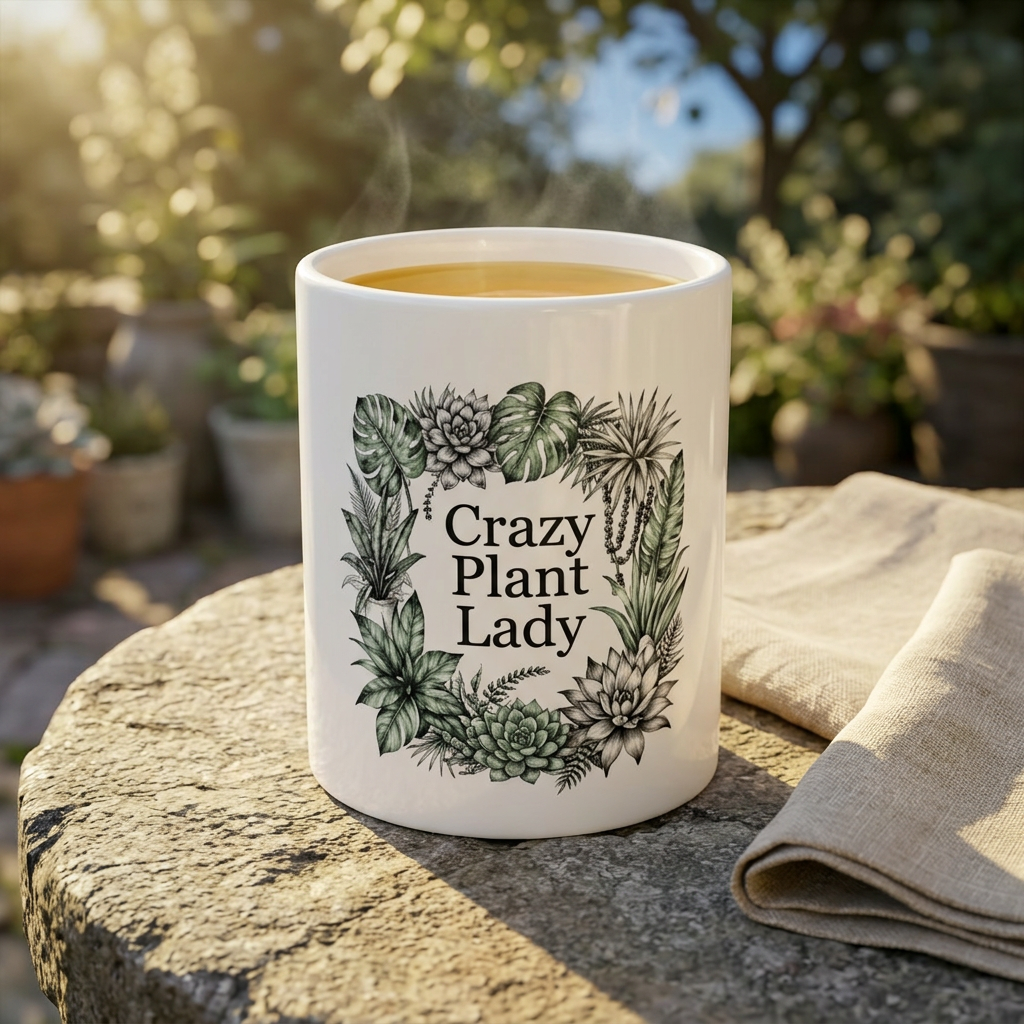 Personalised Crazy Plant Lady Mug | Funny Plant Lover Gift UK