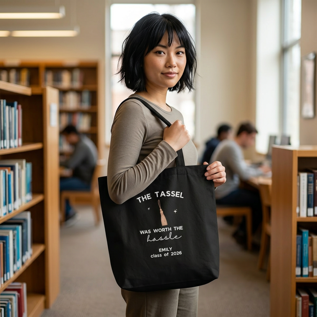 The Tassel Was Worth The Hassle — Graduation Tote Bag