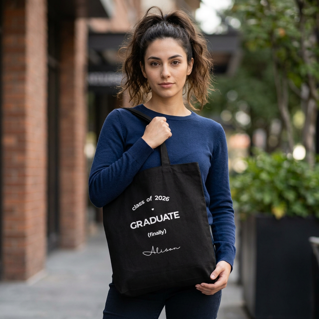 Personalised Graduate (finally) Tote Bag — Class of 2026