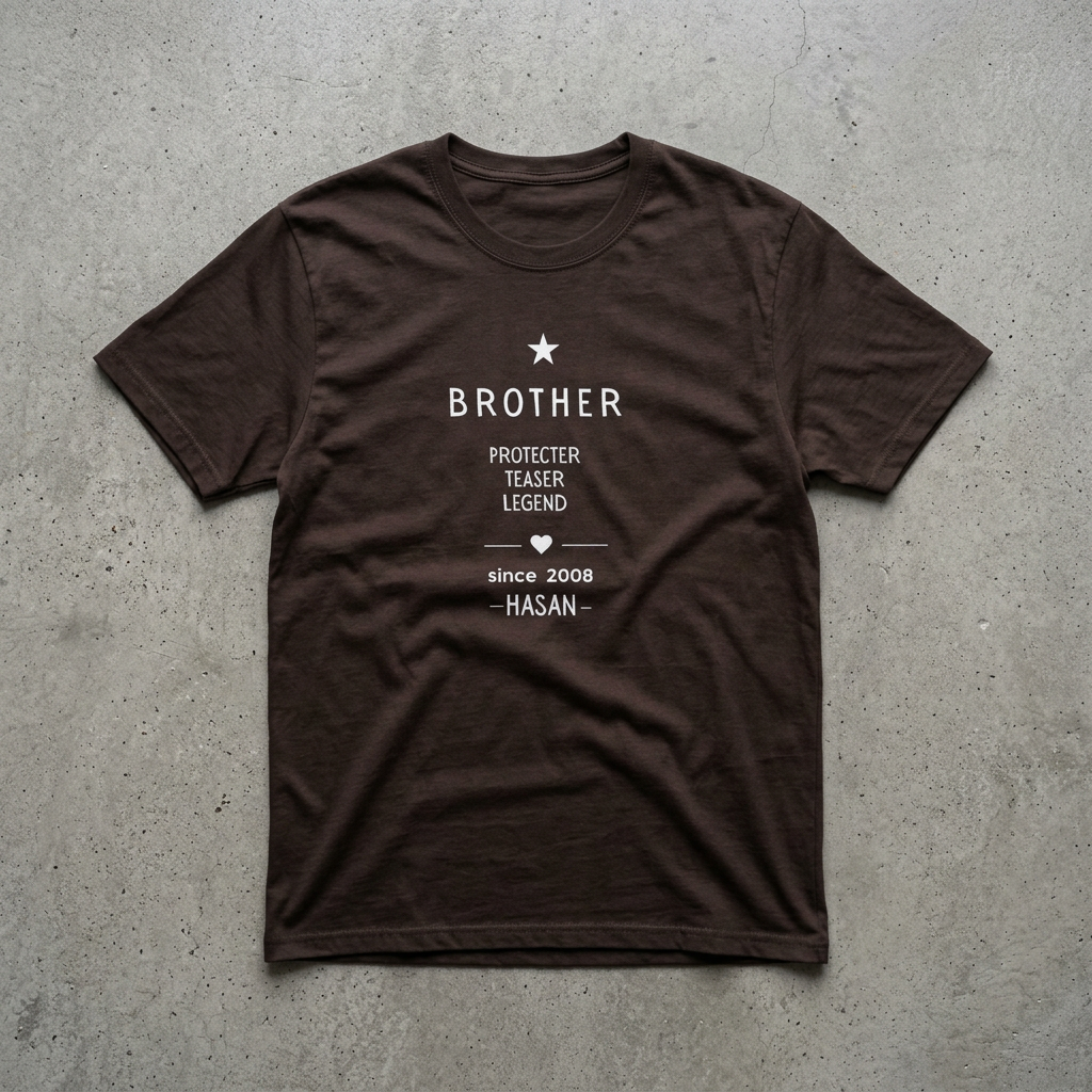 Personalised Brother T-Shirt | Protector Teaser Legend | Custom Name Gift