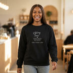 Sibling Farm Crewneck Sweatshirt — Minimal Cozy Family Quote Pullover