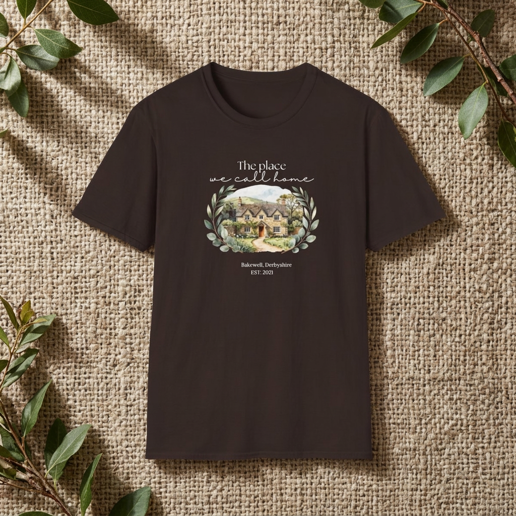Cottage T-Shirt | The Place We Call Home | Vintage Floral Design