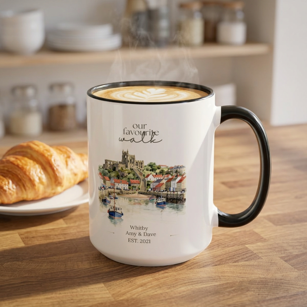 Personalised Our Favourite Walk Mug | Watercolour Keepsake Gift