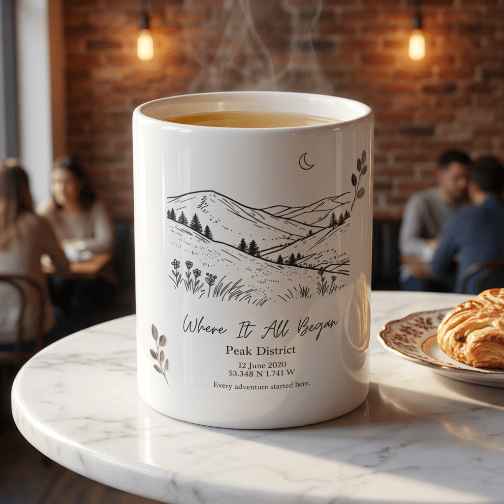 Where It All Began Personalised Location Mug - AlleyCrafters