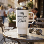 Travel Mug - I Came. I Saw. I Needed a Sit Down. | Camping Stainless Steel 14oz Tumbler