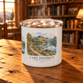 Personalised Lake District Enamel Camping Mug, 12oz