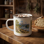 Personalised Loch Lomond Enamel Camping Mug, 12oz