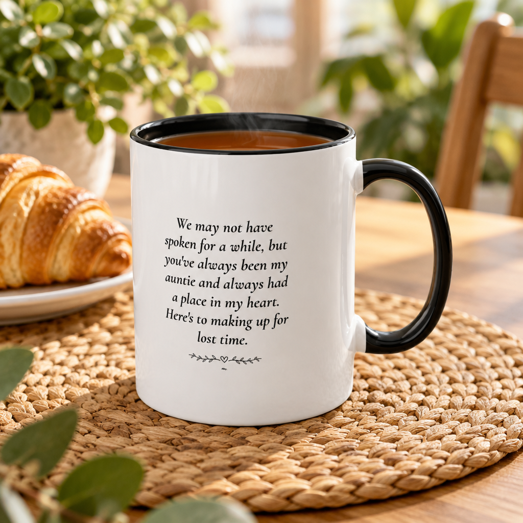 Personalised Name, Year & Quote Mug – Two-Tone Ceramic