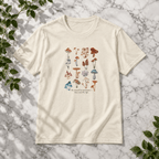 Mushroom T-Shirt – Vintage Botanical Fungi Print - #AlleyCrafters