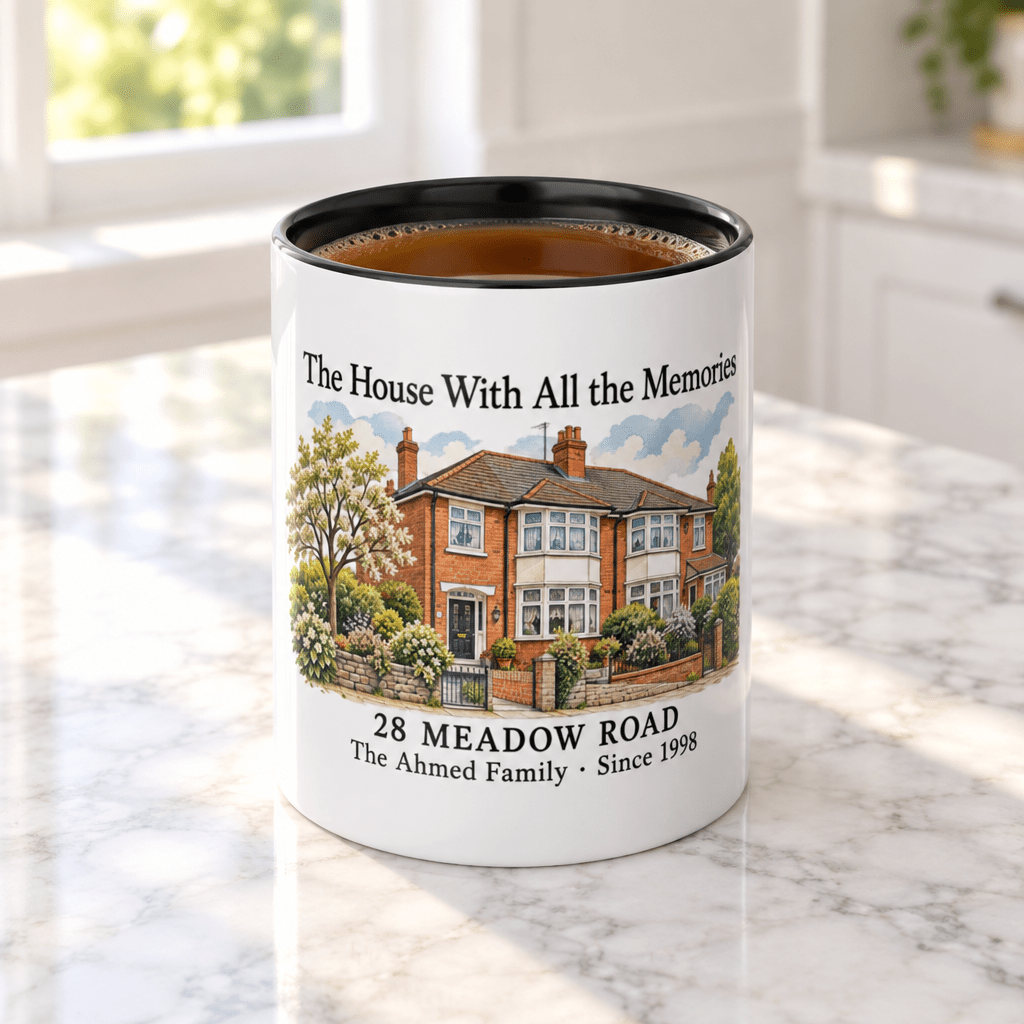 Personalised Family Home Mug – The House With All the Memories - #AlleyCrafters