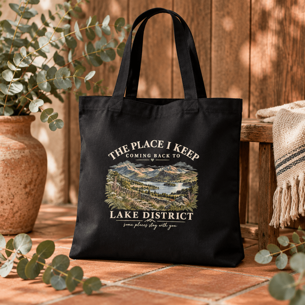 The Place I Keep Coming Back To Lake District Scenic Cotton Tote - #AlleyCrafters