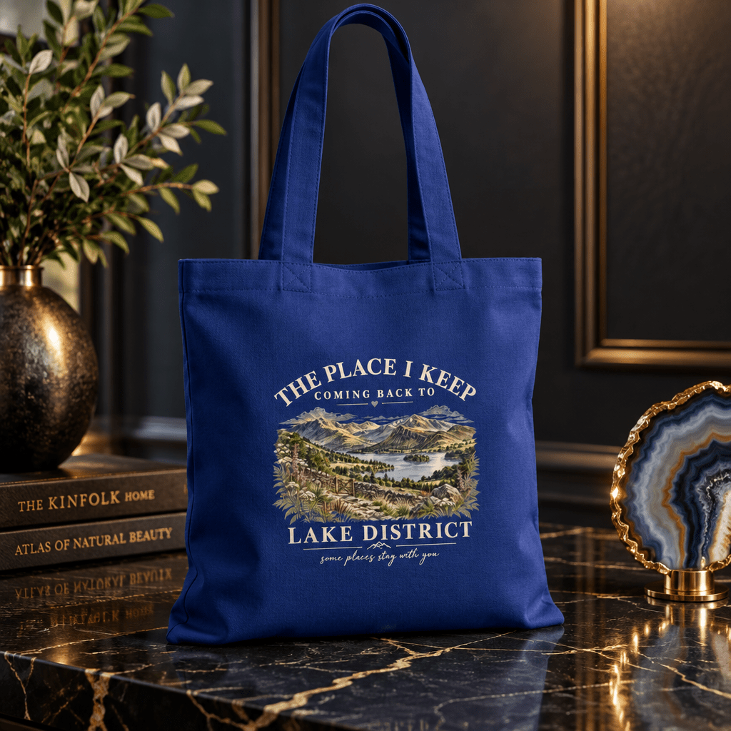 The Place I Keep Coming Back To Lake District Scenic Cotton Tote - #AlleyCrafters