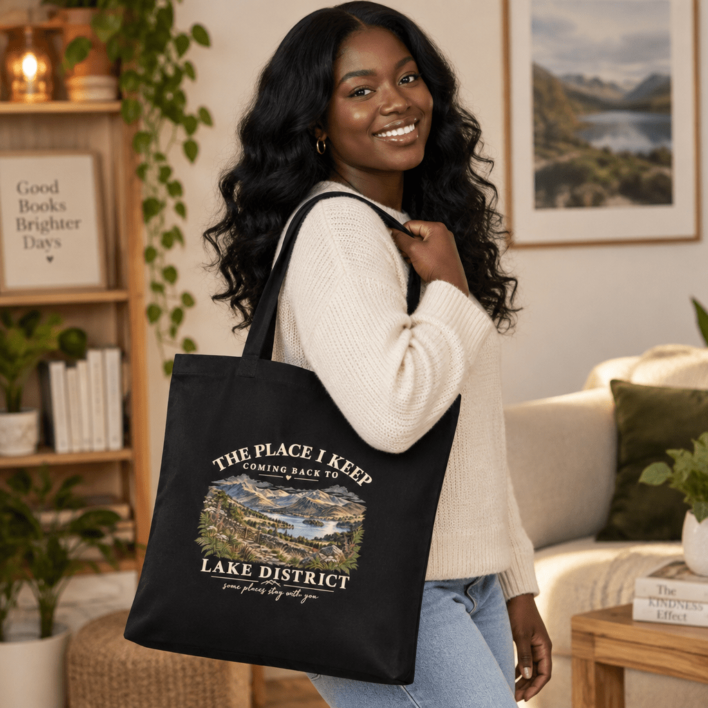 The Place I Keep Coming Back To Lake District Scenic Cotton Tote - #AlleyCrafters