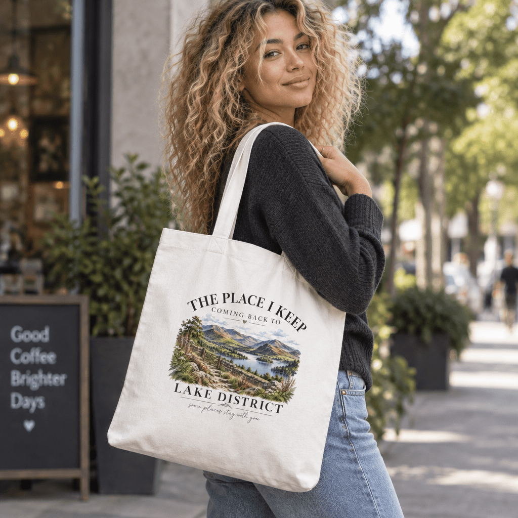 The Place I Keep Coming Back To Lake District Scenic Cotton Tote - #AlleyCrafters