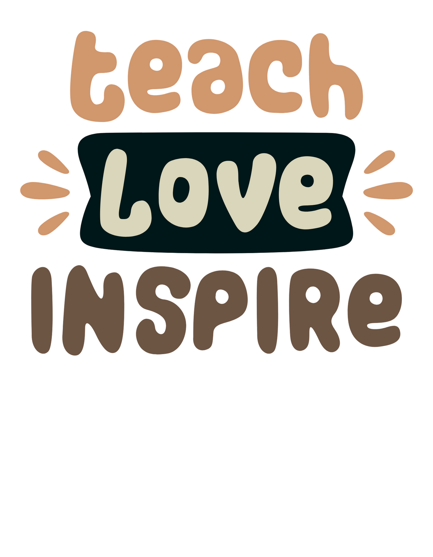 Teacher Mug Gift | Live Love Teach & Teach Love Inspire | Dual Design Coffee Cup