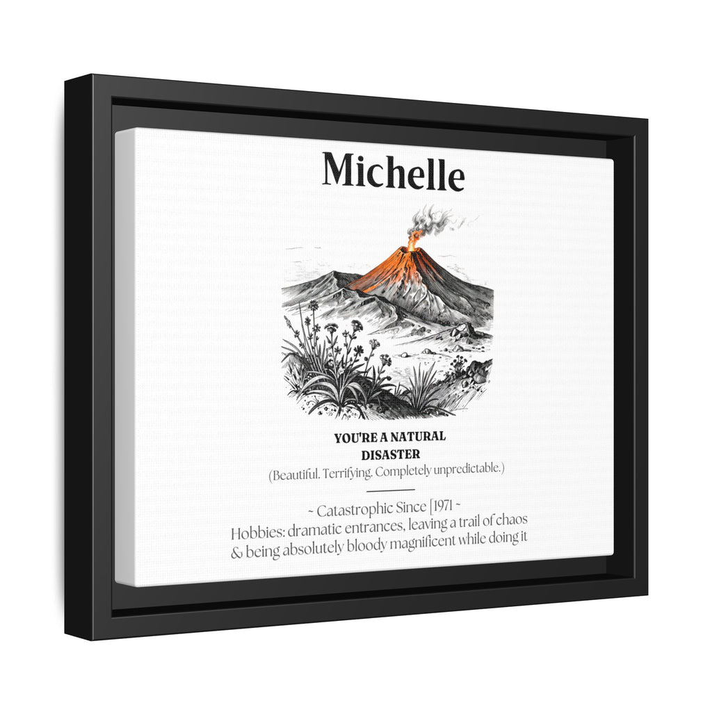 Personalised Matte Canvas Print — Funny Name Definition Framed Wall Art - AlleyCrafters