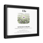 Personalised Wildflower Name Canvas Print — You're One in a Million - AlleyCrafters