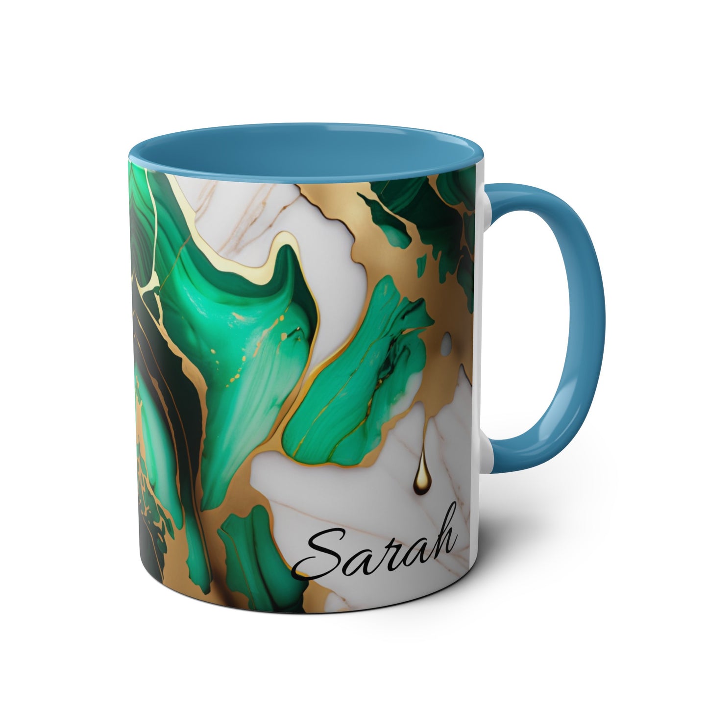 Marble Ink Green & Gold