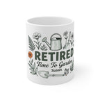 Retired — Time to Garden Personalized 11oz Mug