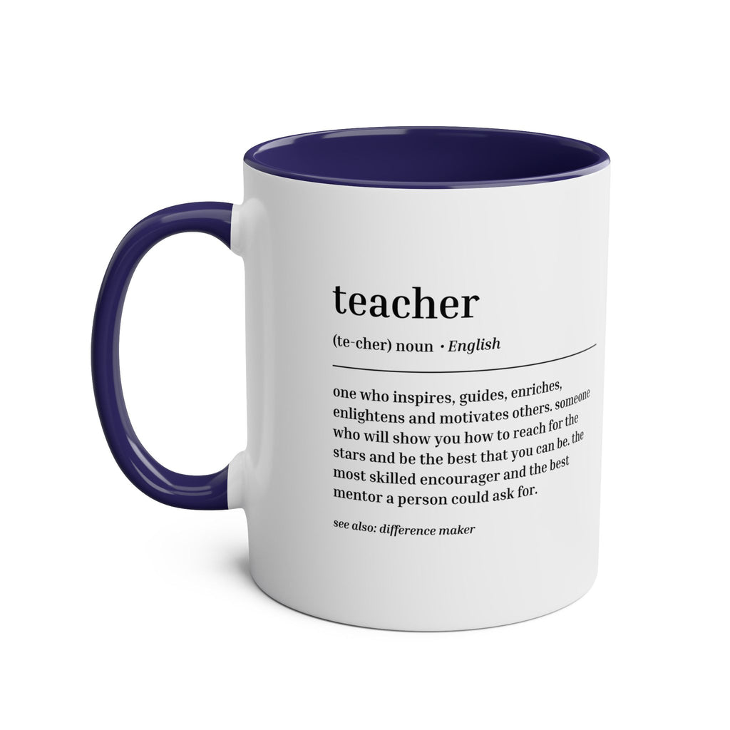 Teacher Definition Mug – Two-Tone Thank You Teacher Gift - #AlleyCrafters