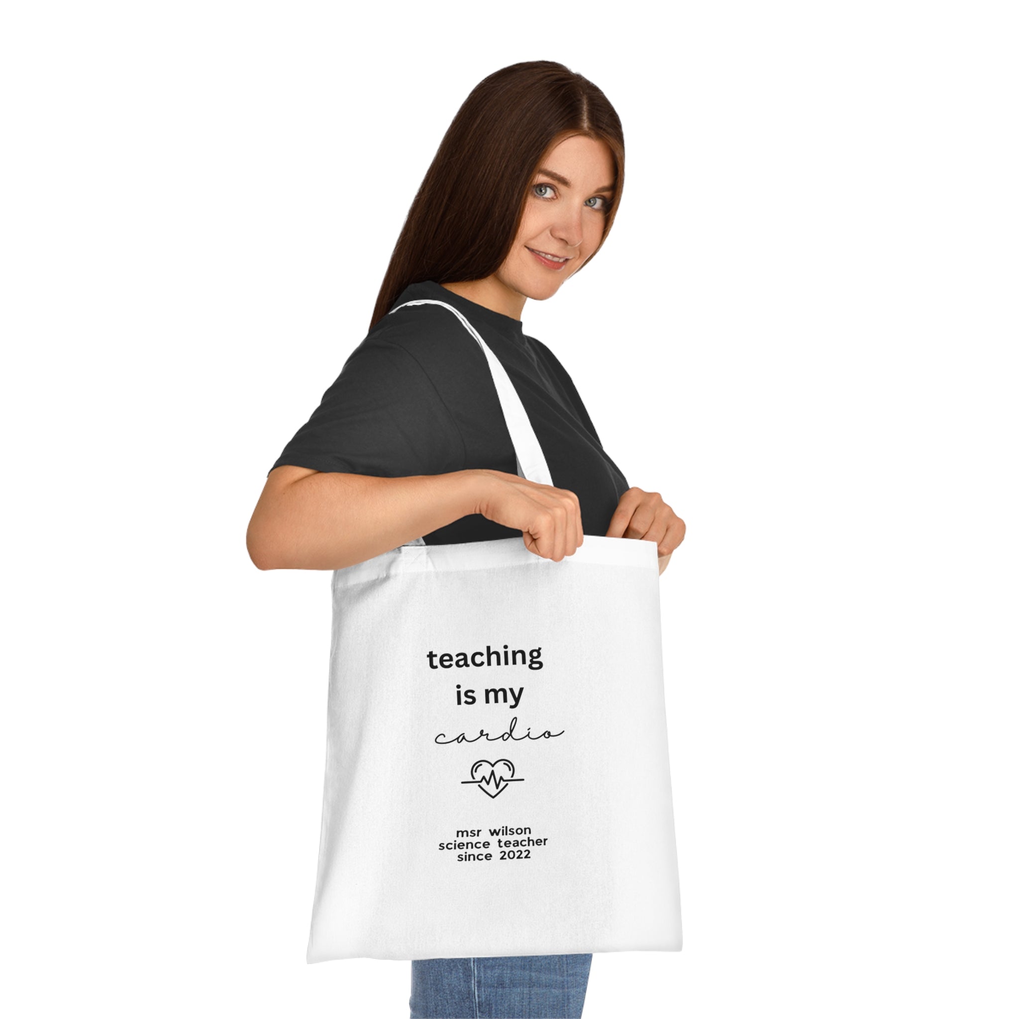 Teaching Is My Cardio — Personalised Teacher Tote Bag