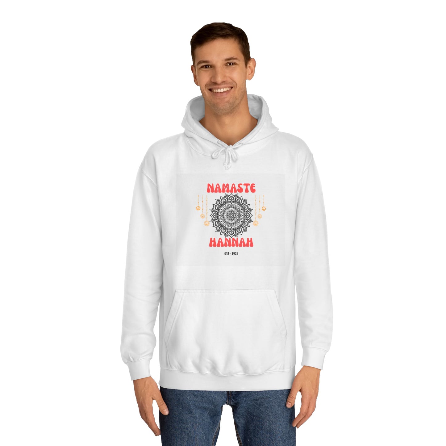 Namaste [Your Name] Custom Hoodie - Premium Quality by Alley Crafters
