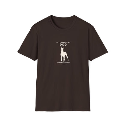 Personalised Dog Lover T-Shirt — "All I Need Is My Dog and..." Custom Gift