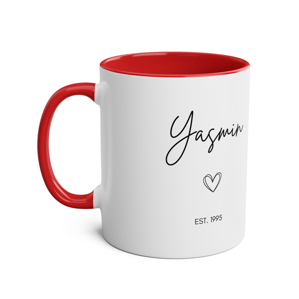 Personalised Name, Year & Quote Mug – Two-Tone Ceramic