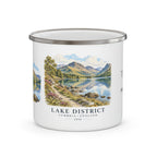 Personalised Lake District Enamel Camping Mug, 12oz
